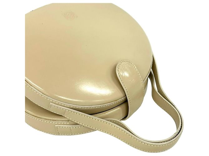 Loewe Vintage Anagram Mini Schultertasche aus Leder Beige - Ansicht 4