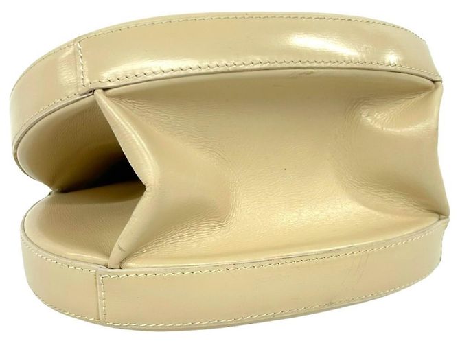 Loewe Vintage Anagram Mini Schultertasche aus Leder Beige - Ansicht 7