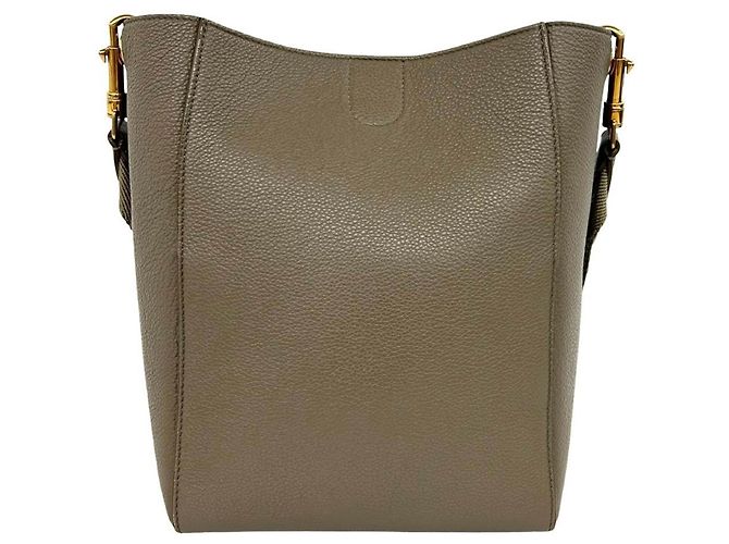 Céline Celine Sangle Bucket Small Leder-Schultertasche Beige - Ansicht 3
