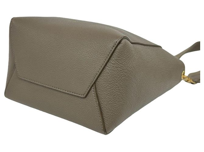 Céline Celine Sangle Bucket Small Leder-Schultertasche Beige - Ansicht 8