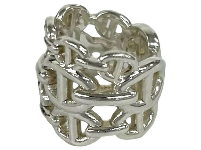 Ring Hermès Anello Hermes Chaine d'Ancre Enchainée GM Argento - vista 4