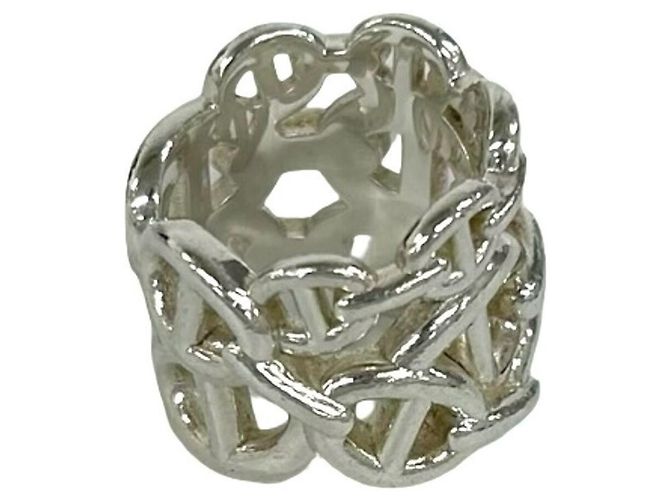 Ring Hermès Anello Hermes Chaine d'Ancre Enchainée GM Argento - vista 5