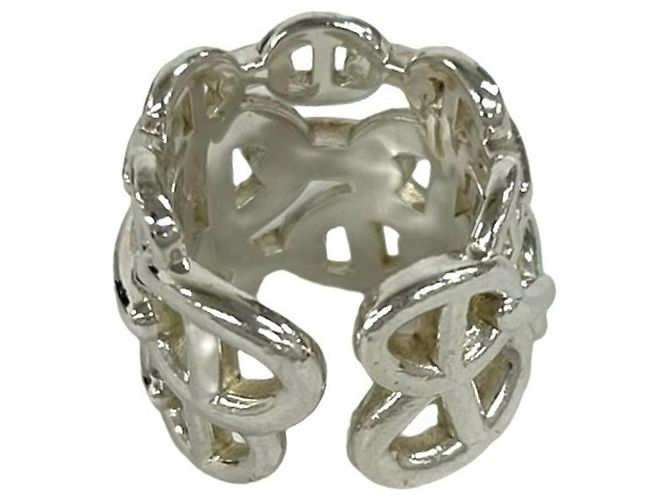 Ring Hermès Anello Hermes Chaine d'Ancre Enchainée GM Argento - vista 6