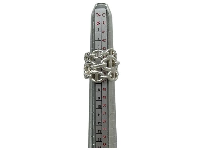 Ring Hermès Anello Hermes Chaine d'Ancre Enchainée GM Argento - vista 7