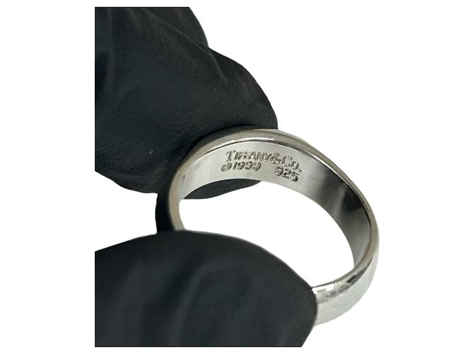 Autre Marque Anello Tiffany Vintage Knife Edge Argento - vista 3