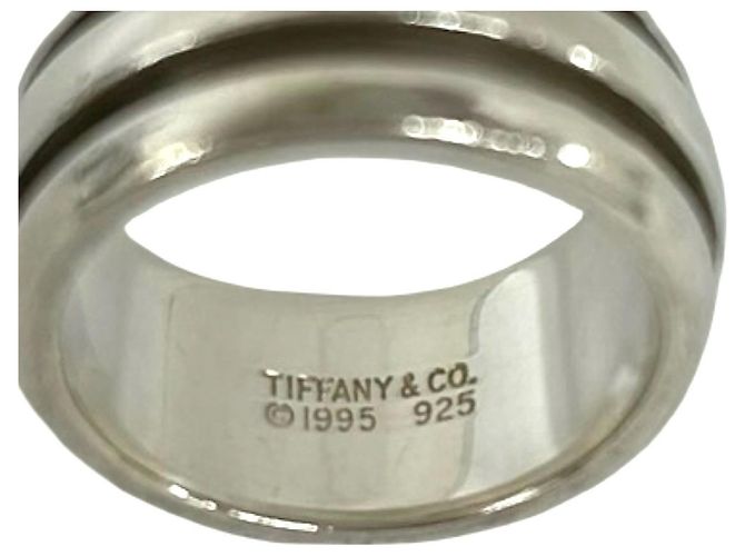 Autre Marque Anello Fascia Double Line Grooved Tiffany & Co. Argento - vista 3