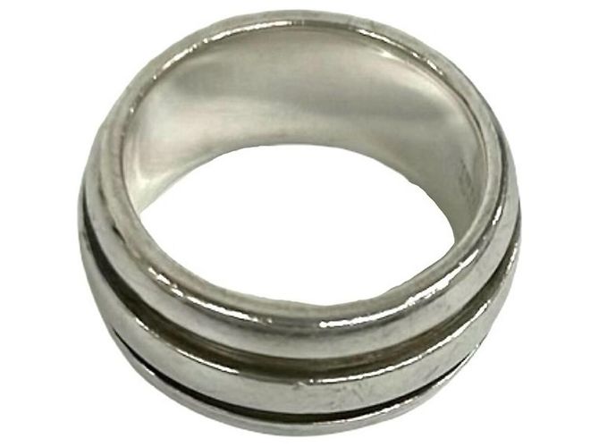 Autre Marque Anello Fascia Double Line Grooved Tiffany & Co. Argento - vista 4