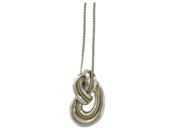 Autre Marque Collana Tiffany Twist Knot Argento D'oro - vista 4