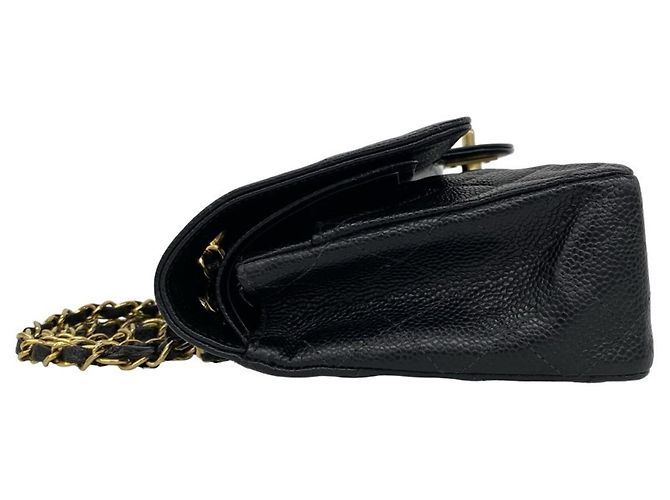 Borsa a tracolla Chanel Matelassé Coco Mark Double Flap Nero - Ansicht 5