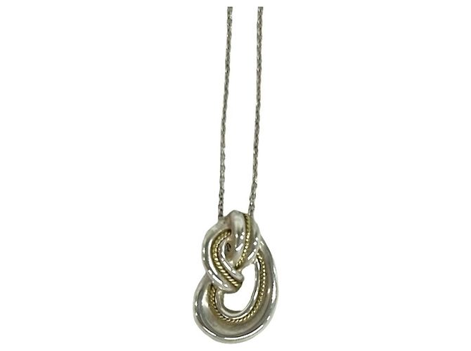 Autre Marque Collana Tiffany Twist Knot Argento D'oro - vista 4