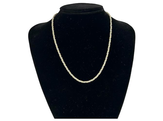 Autre Marque Collana Tiffany Vintage Twist Rope Argento D'oro - vista 2