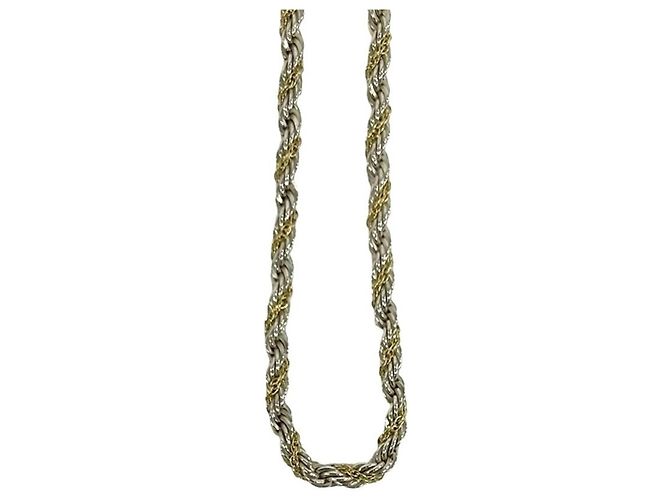Autre Marque Collana Tiffany Vintage Twist Rope Argento D'oro - vista 5