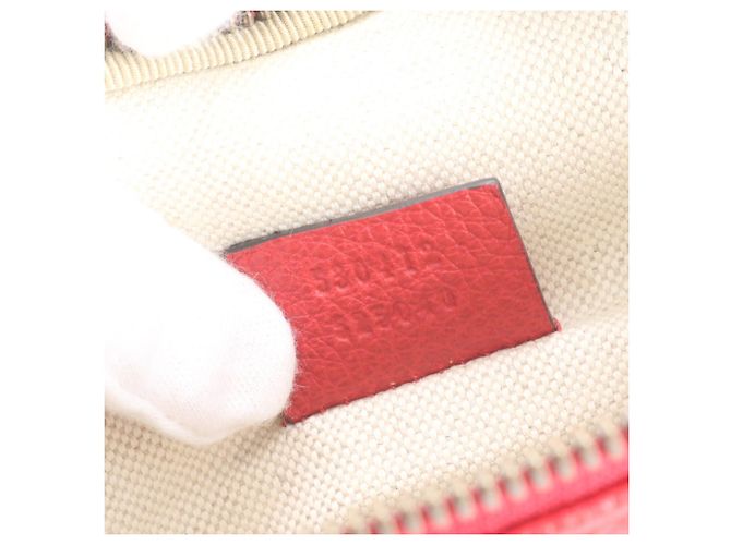 Borsa a tracolla 2-Way in pelle Gucci Rosso - vista 10