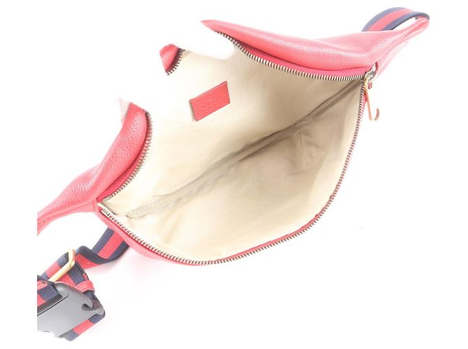Borsa a tracolla 2-Way in pelle Gucci Rosso - vista 8