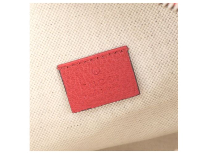 Borsa a tracolla 2-Way in pelle Gucci Rosso - vista 9