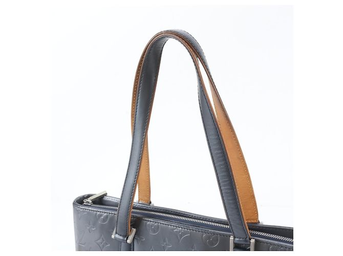 Bolso Tote Louis Vuitton Monogram Matte Wilwood Blue Leather Azul - vista 2