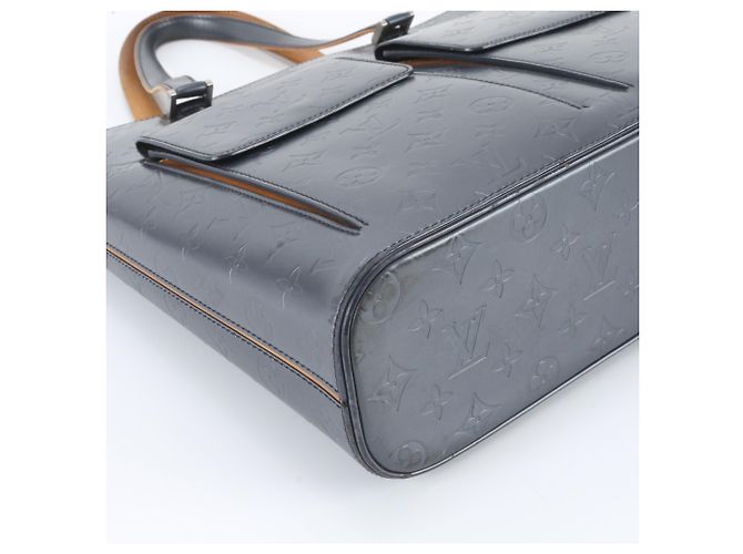 Bolso Tote Louis Vuitton Monogram Matte Wilwood Blue Leather Azul - vista 5
