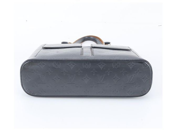 Bolso Tote Louis Vuitton Monogram Matte Wilwood Blue Leather Azul - vista 6