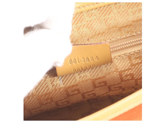Borsa a tracolla in pelle Gucci Jackie Beige Arancione - vista 9