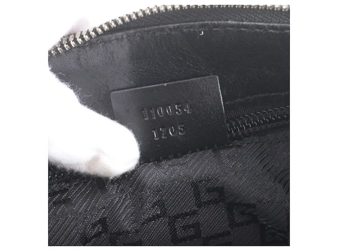 Borsa a tracolla Gucci in pelle nera e nylon Nero - vista 10