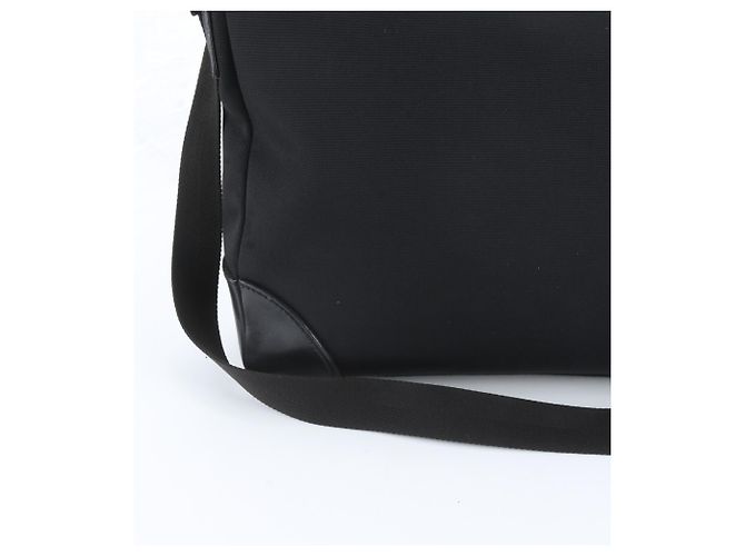 Borsa a tracolla Gucci in pelle nera e nylon Nero - vista 2