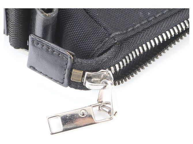 Borsa a tracolla Gucci in pelle nera e nylon Nero - vista 8