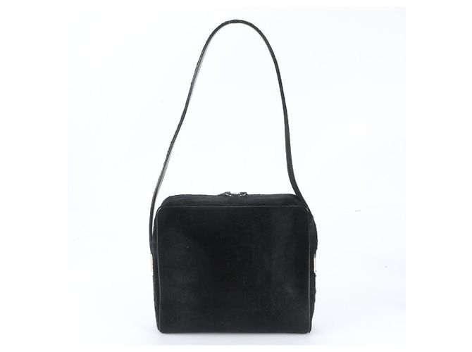 Borsa a tracolla Gucci in pelle di vitello nera Nero - vista 3