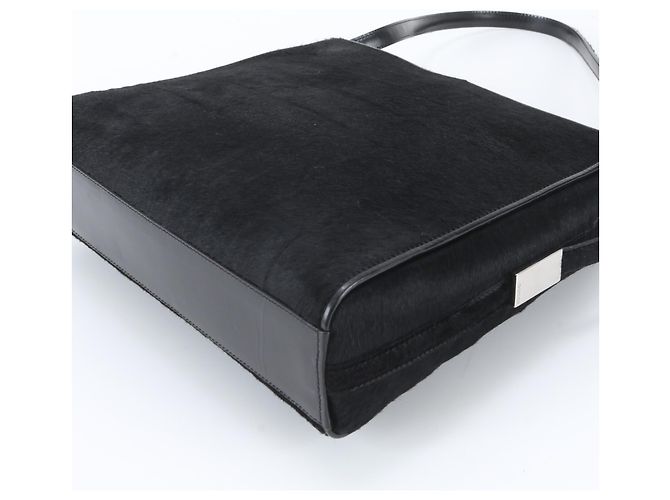 Borsa a tracolla Gucci in pelle di vitello nera Nero - vista 4