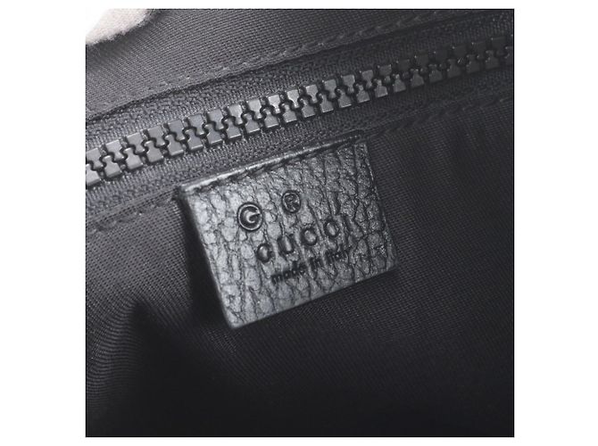 Borsa a tracolla Gucci GG in nylon e pelle Nero - vista 8