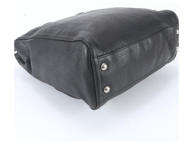 Sac cabas en cuir Gucci Soho Interlocking G Noir - vue 5