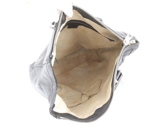 Sac cabas en cuir Gucci Soho Interlocking G Noir - vue 7