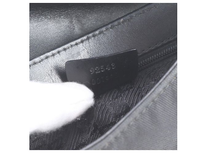 Borsa a tracolla 2-Way Gucci in pelle e nylon Nero - vista 10