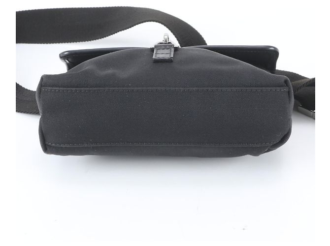 Borsa a tracolla 2-Way Gucci in pelle e nylon Nero - vista 7