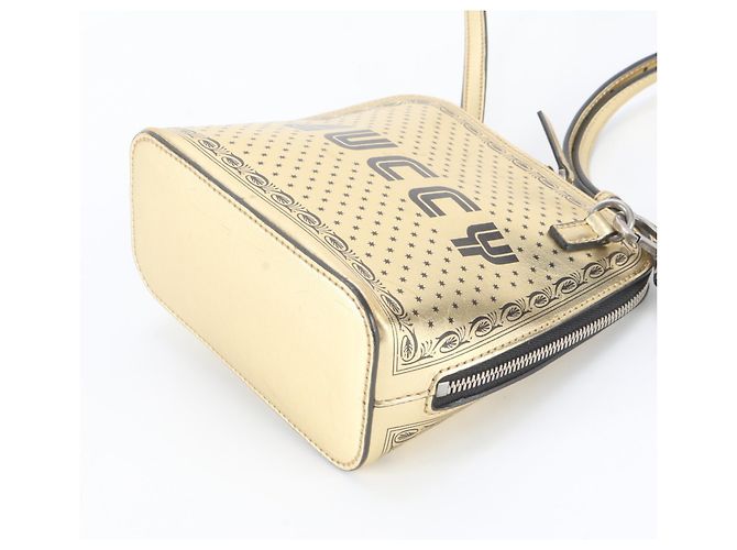 Gucci x SEGA Collaboration Leder-Schultertasche Golden - Ansicht 4