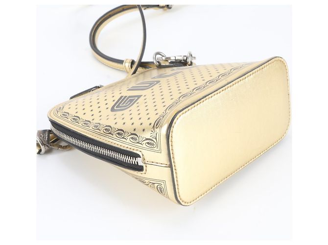 Gucci x SEGA Collaboration Leder-Schultertasche Golden - Ansicht 5