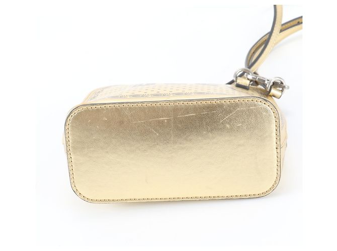 Gucci x SEGA Collaboration Leder-Schultertasche Golden - Ansicht 6