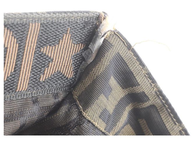 Fendi FF Zucca Leder Tote Bag Braun - Ansicht 10