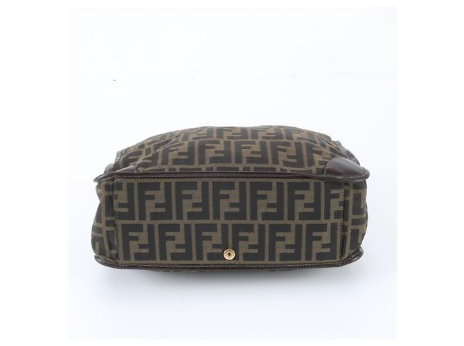 Fendi FF Zucca Leder Tote Bag Braun - Ansicht 6