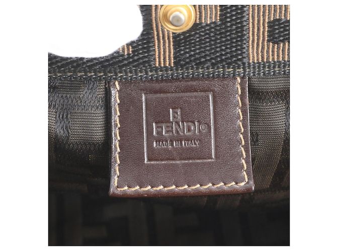 Fendi FF Zucca Leder Tote Bag Braun - Ansicht 8