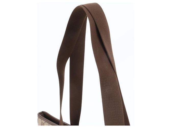 Gucci GG Canvas Leder Tote Bag Braun - Ansicht 2