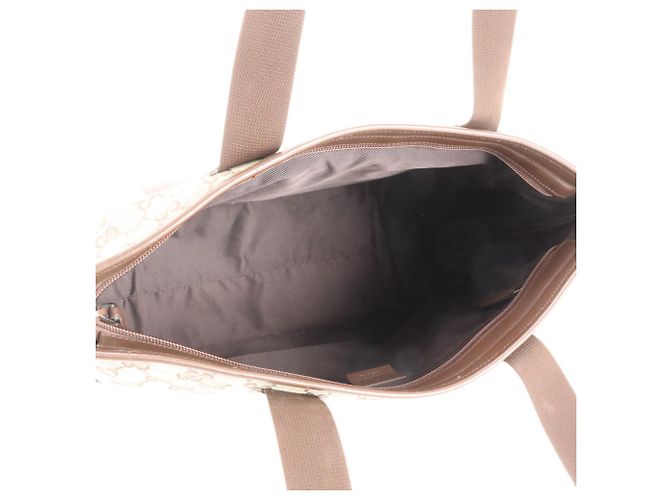 Gucci GG Canvas Leder Tote Bag Braun - Ansicht 7