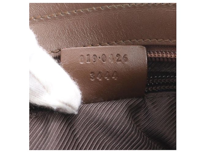 Gucci GG Canvas Leder Tote Bag Braun - Ansicht 9