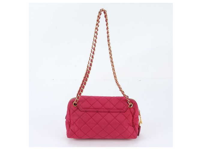 Tote Prada Quilted Leather 2-Way Chain Shoulder Bag Pink - view 4