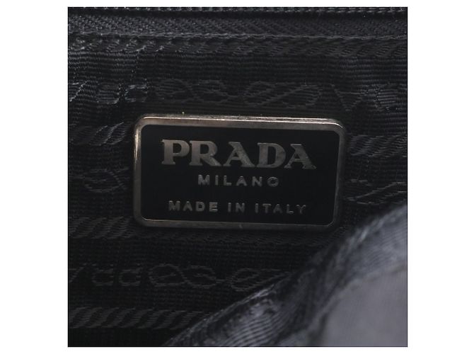 Zaino Prada in nylon Tessuto con logo triangolare in pelle Nero - vista 9