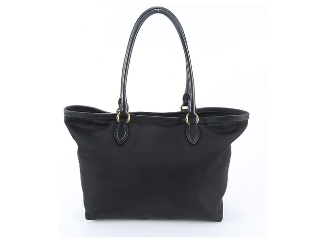 Saco Tote Prada em Nylon Tessuto Preto - vista 3