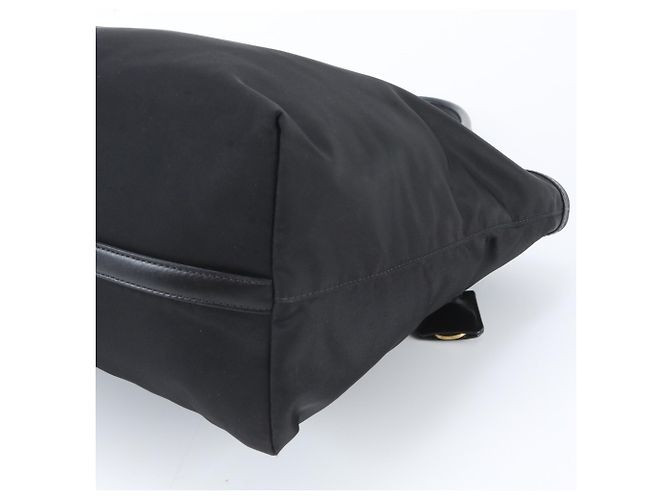 Saco Tote Prada em Nylon Tessuto Preto - vista 4