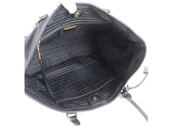 Saco Tote Prada em Nylon Tessuto Preto - vista 7