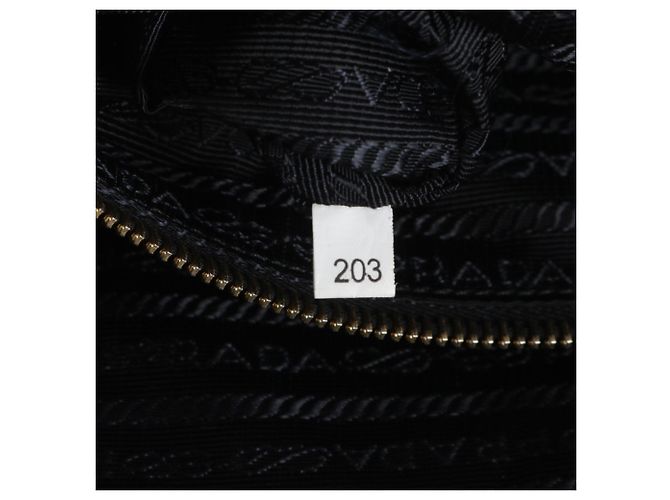 Saco Tote Prada em Nylon Tessuto Preto - vista 9