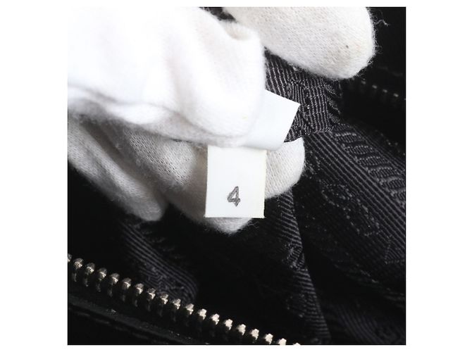 Borsa Tote e a tracolla Prada in pelle Saffiano Nero - vista 10