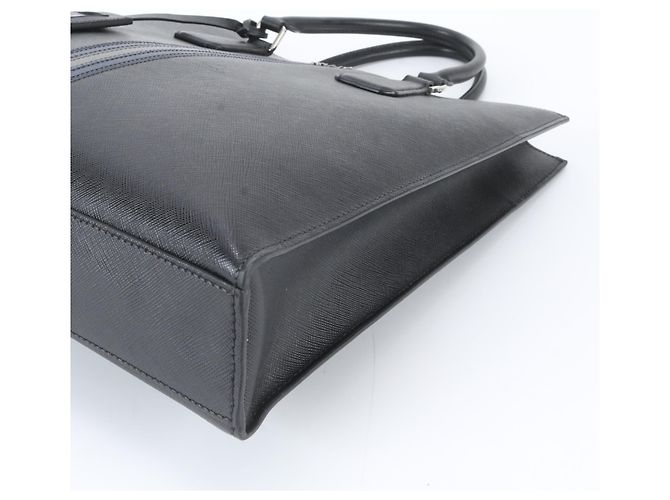 Borsa Tote e a tracolla Prada in pelle Saffiano Nero - vista 4